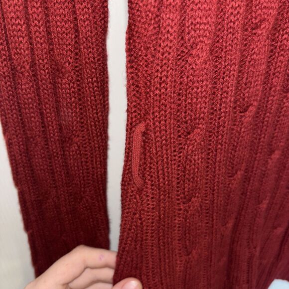 Susie Rose XXL Red Knit Sweater Button Collar Long Sleeve Women’s Top - Picture 9 of 9